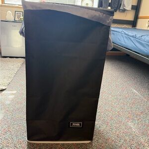 Soleil Black Laundry Hamper